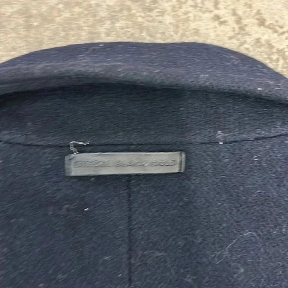 Diesel Black Gold Men's Navy Pea Coat - Picture 13 of 14